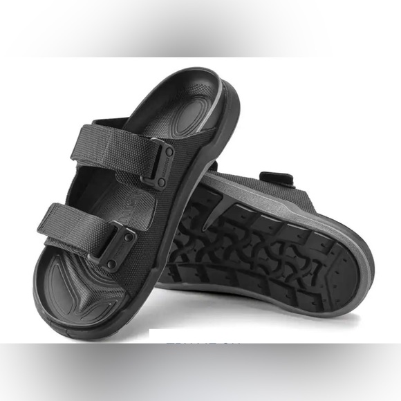 •BIRKENSTOCK• Mens Atacama Slide Sandals Birko-Flor - Futura Black - Picture 1 of 9